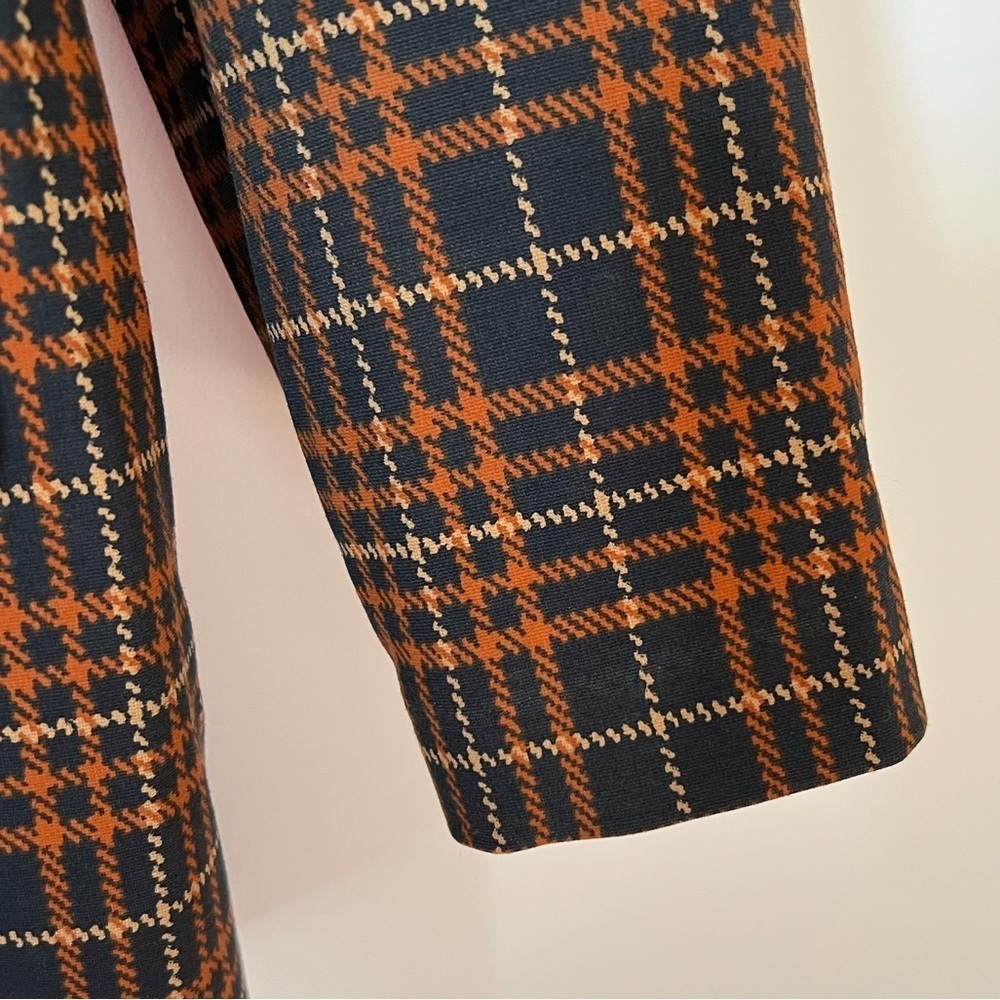 Liverpool Los Angeles Open Longline Boyfriend Jersey Knit Blazer Fall Plaid - Picture 8 of 16